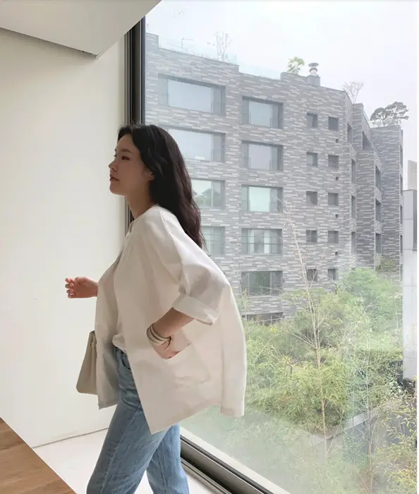 Women Loose White Cotton Linen Top 2023 Summer — feature 5