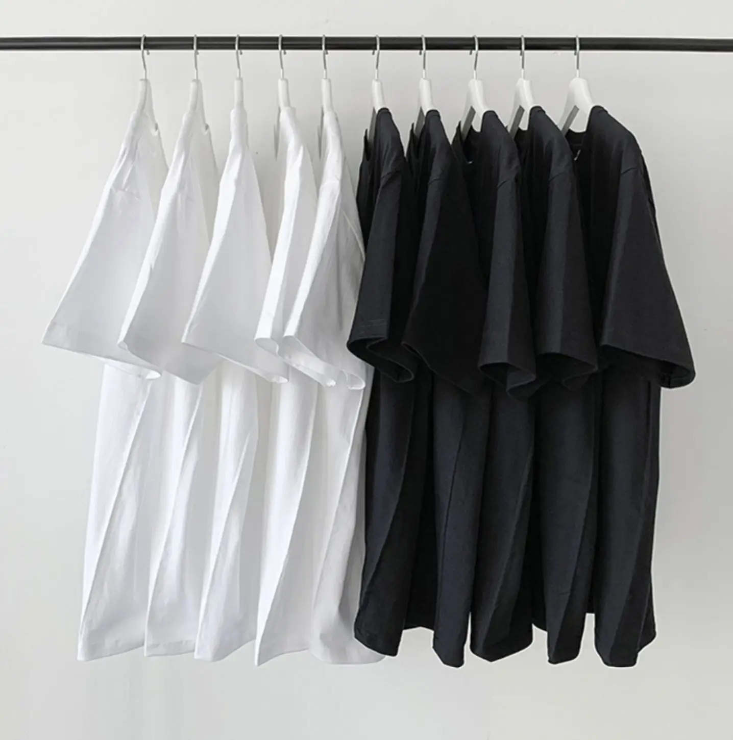 Men Grey Cotton T-Shirt 250g Round Neck - Image 18