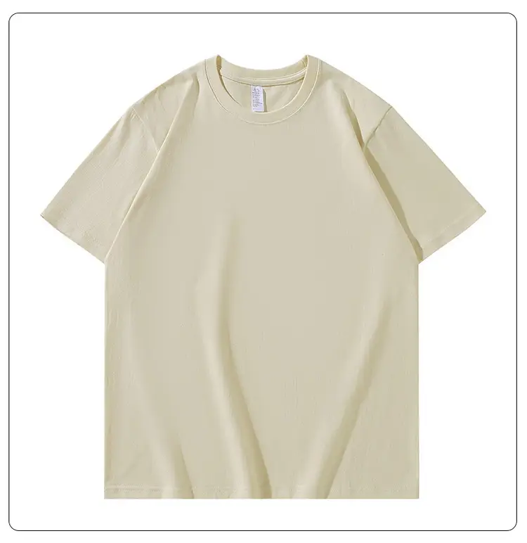 Men Grey Cotton T-Shirt 250g Round Neck - Image 13