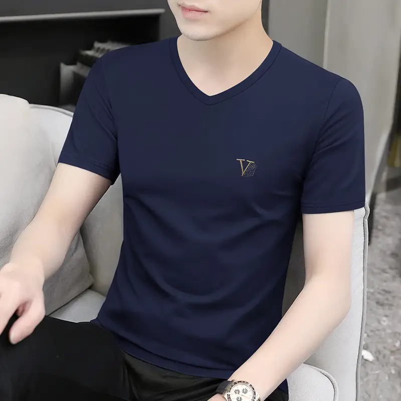 Ice Silk Modal T-Shirt for Men Summer Wear - Image 3
