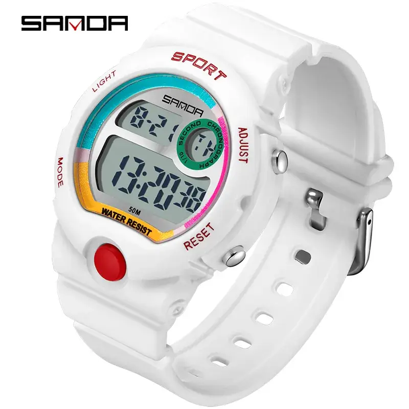 Sanda Digital Sport Watch Black Blue 10:48 Display - Image 8