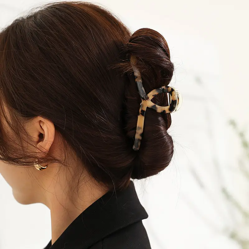 Korean Style Acetate Hair Clip Female Hawksbill Shark Design - Image 6