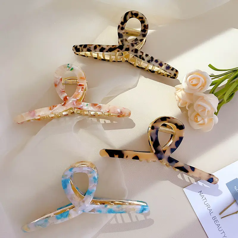 Korean Style Acetate Hair Clip Female Hawksbill Shark Design - Image 7