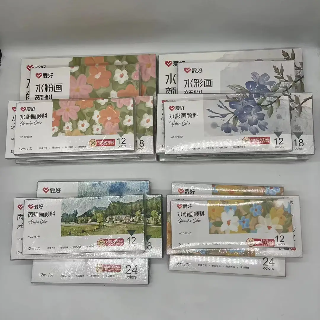 Hobby watercolor gouache paint suit art hand-painted painting tools acrylic student painting beginner washable