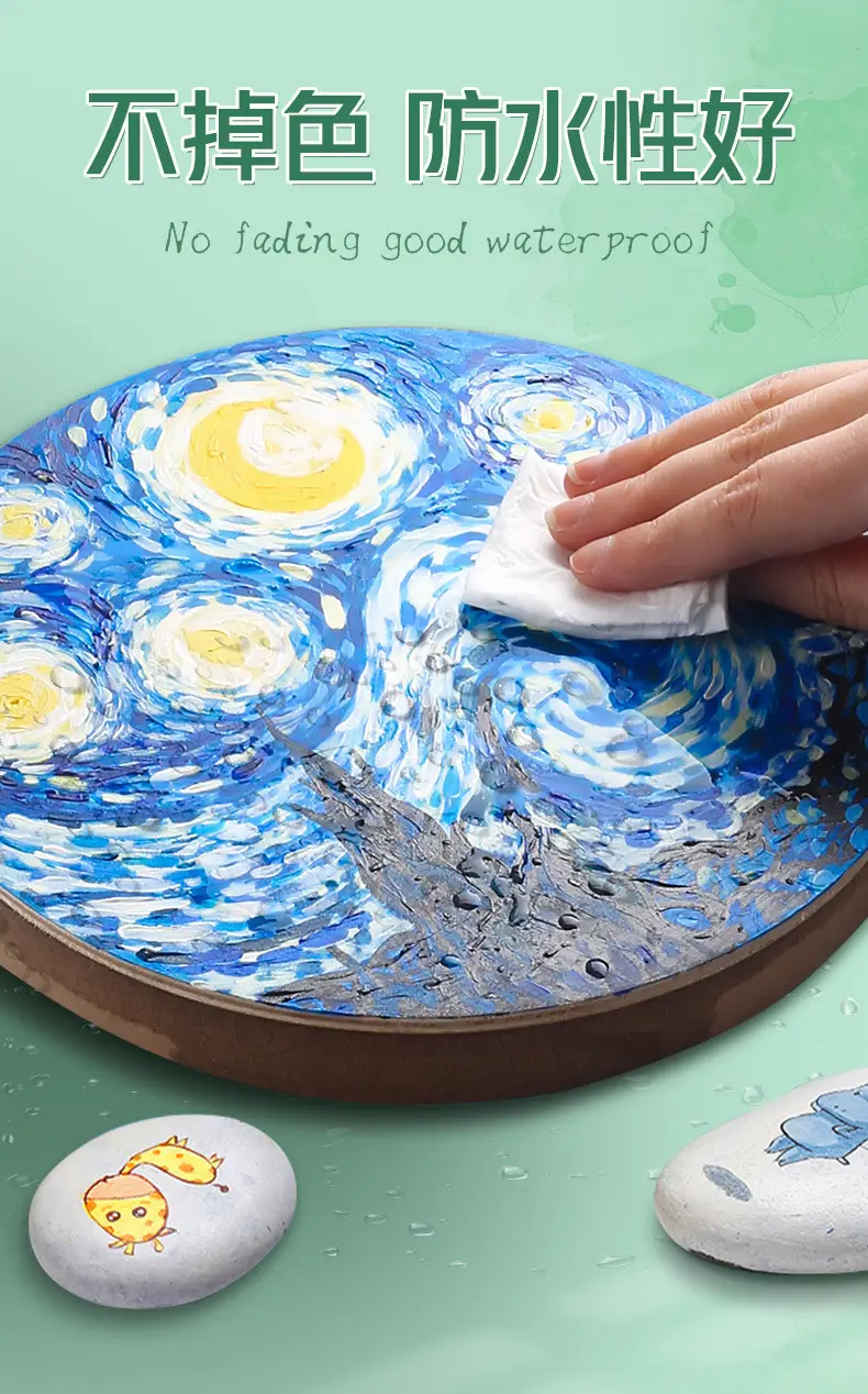Hobby watercolor gouache paint suit art hand-painted painting tools acrylic student painting beginner washable — feature 19