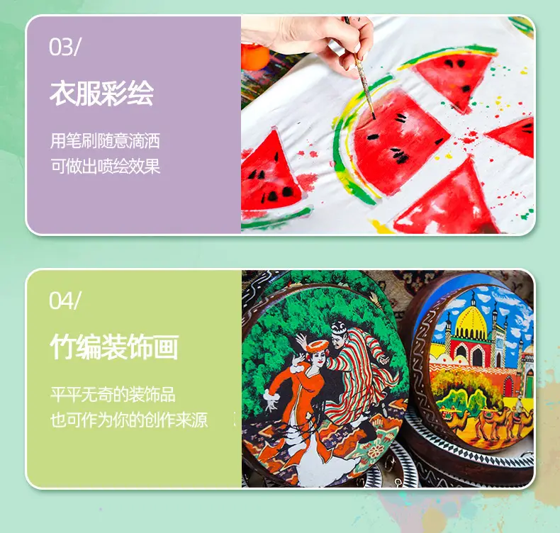 Hobby watercolor gouache paint suit art hand-painted painting tools acrylic student painting beginner washable — feature 22