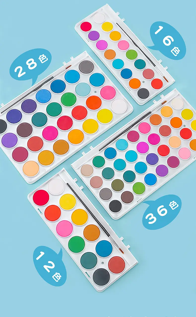 Hobby watercolor gouache paint suit art hand-painted painting tools acrylic student painting beginner washable — feature 3