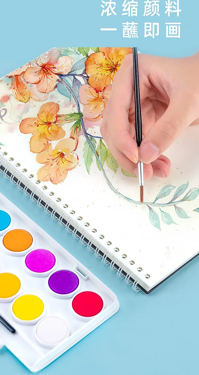 Hobby watercolor gouache paint suit art hand-painted painting tools acrylic student painting beginner washable — feature 4