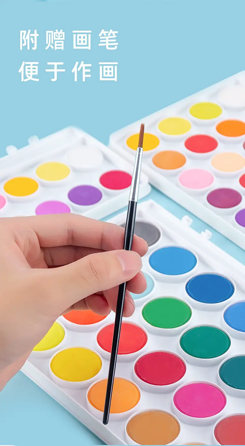 Hobby watercolor gouache paint suit art hand-painted painting tools acrylic student painting beginner washable — feature 5