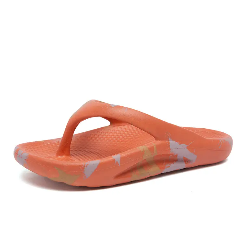 Pink Korean Style Women's Flip Flops Soft Bottom Beach Wear