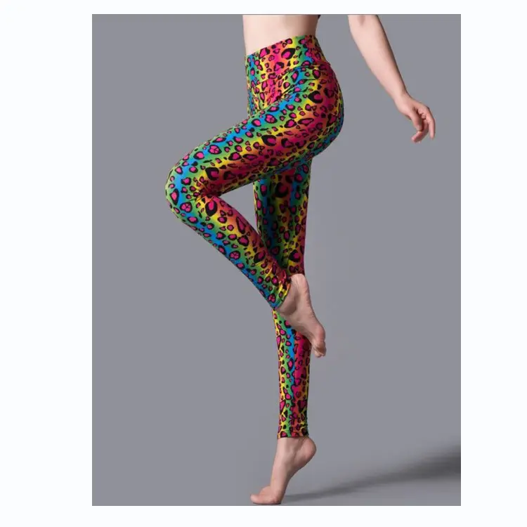 Women Printed Multi-Color High Waist Yoga Leggings CM1031 - Image 11