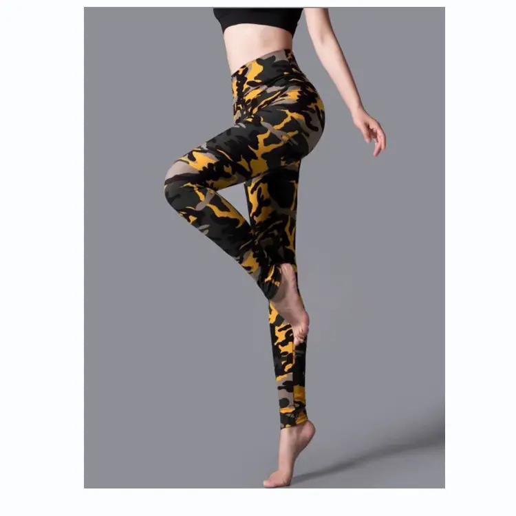 Women Printed Multi-Color High Waist Yoga Leggings CM1031 - Image 6