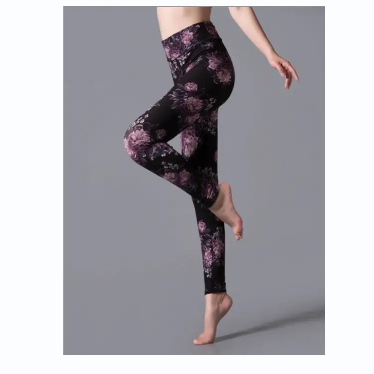 Women Printed Multi-Color High Waist Yoga Leggings CM1031 - Image 8
