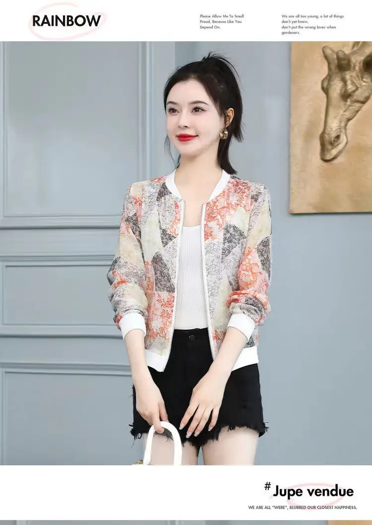 Chiffon Printed Sun Protection Jacket Women 2025 — feature 12