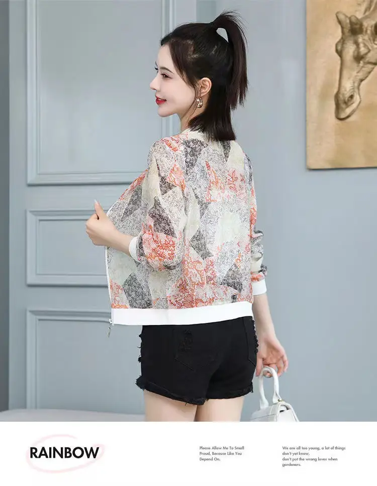 Chiffon Printed Sun Protection Jacket Women 2025 — feature 14