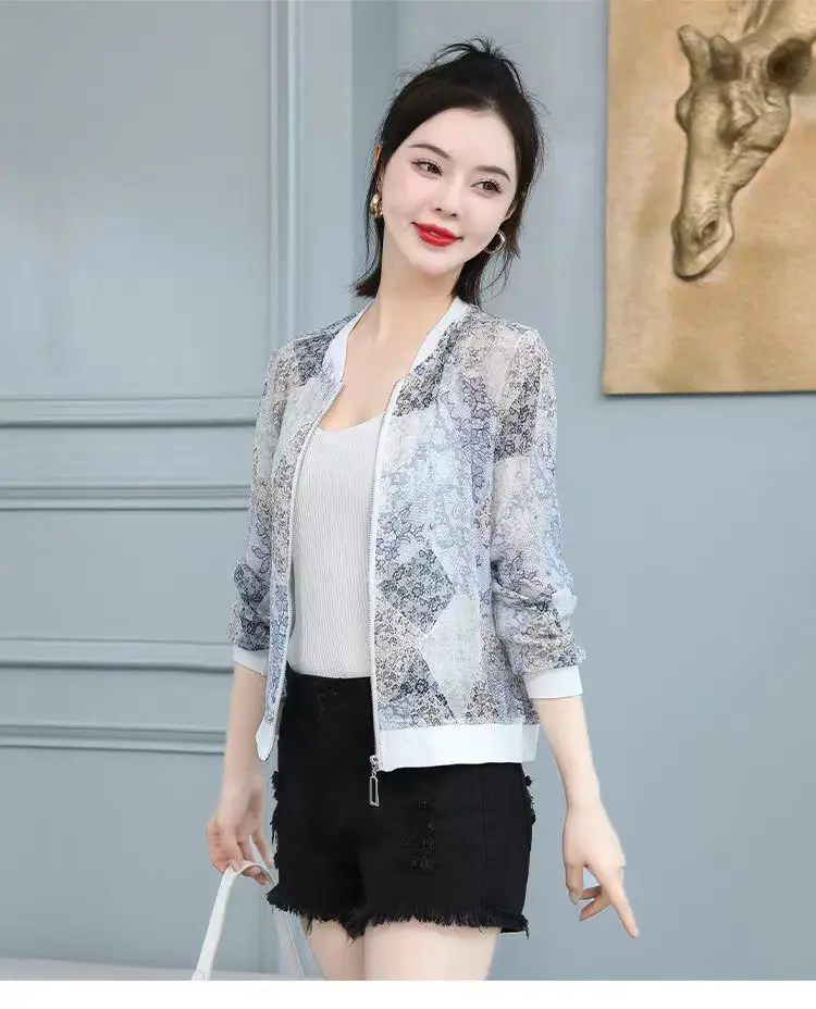 Chiffon Printed Sun Protection Jacket Women 2025 — feature 18
