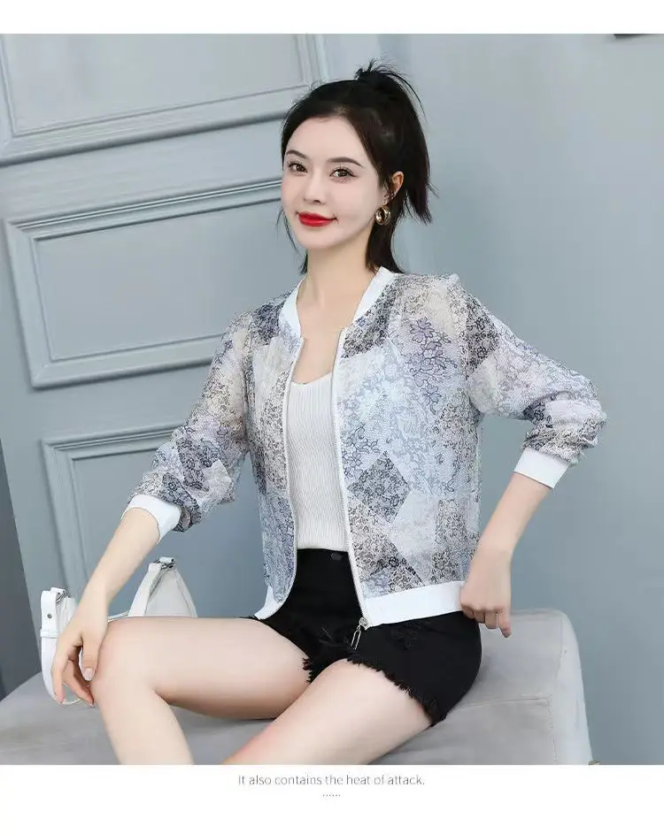 Chiffon Printed Sun Protection Jacket Women 2025 — feature 20