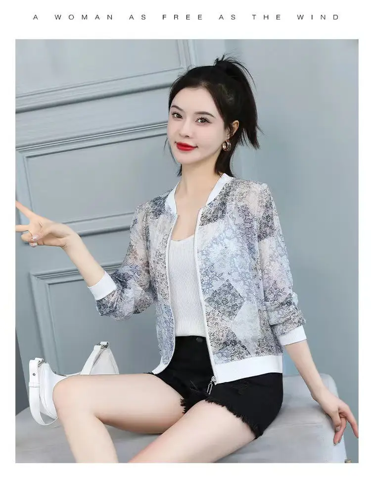 Chiffon Printed Sun Protection Jacket Women 2025 — feature 21