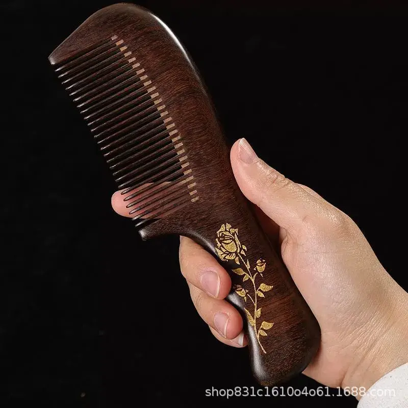 Wooden Meridian Comb for Women Scalp Massage - Image 6