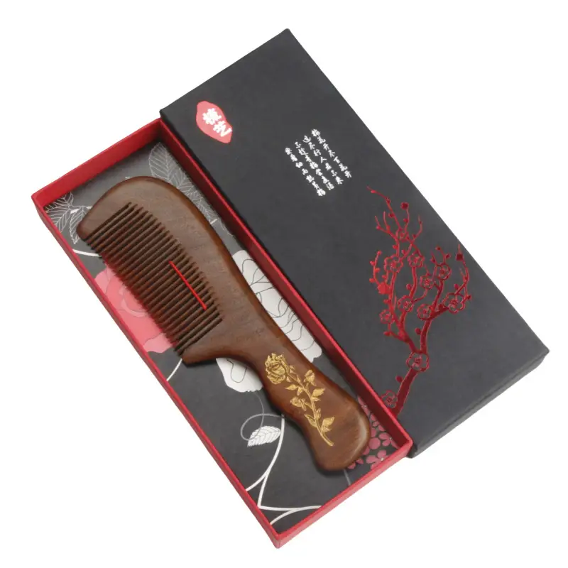 Wooden Meridian Comb for Women Scalp Massage - Image 3
