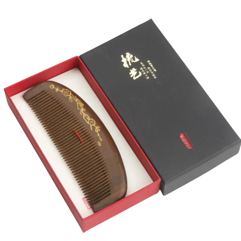 Wooden Meridian Comb for Women Scalp Massage - Image 4