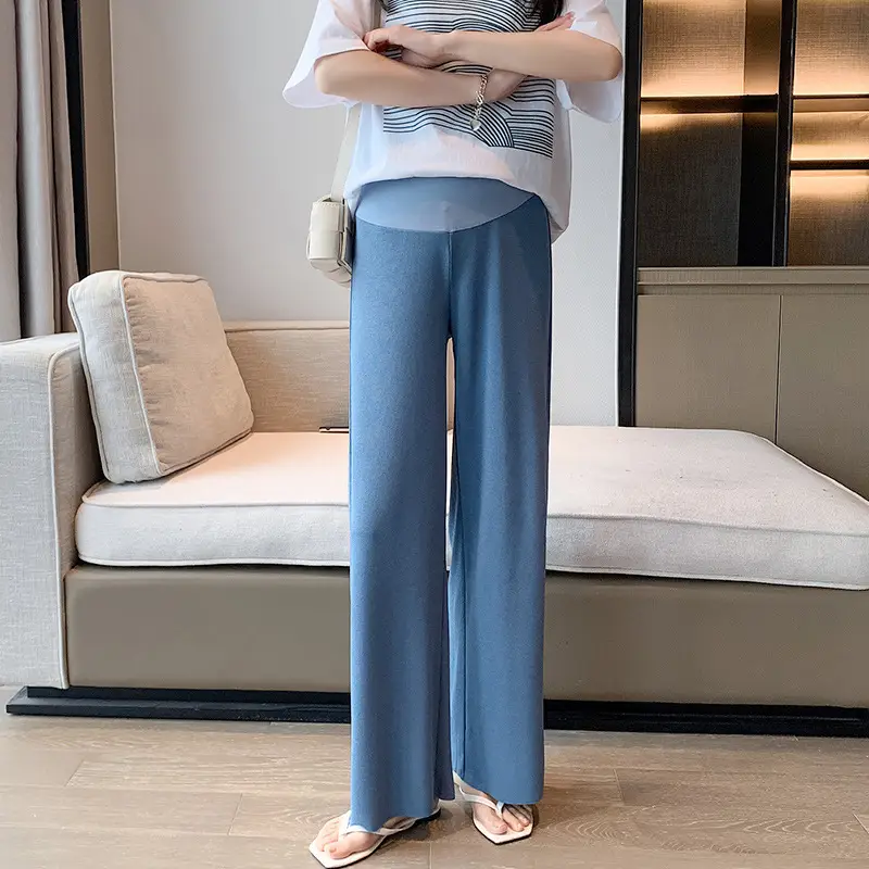 Wide Leg Thin Pads Pants for Women Summer - Image 5