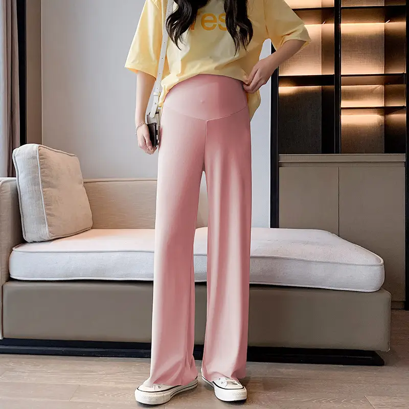 Wide Leg Thin Pads Pants for Women Summer - Image 3