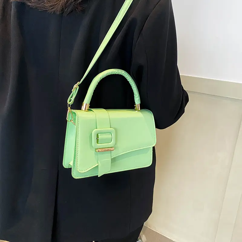 Bag New 2022 Internet Celebrity Crossbody All-match Texture Handbag Korean Style Simple Fashion Shoulder Texture Small Square Bag