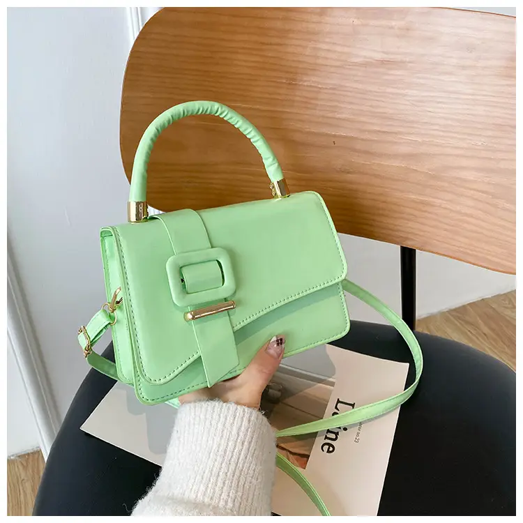 Bag New 2022 Internet Celebrity Crossbody All-match Texture Handbag Korean Style Simple Fashion Shoulder Texture Small Square Bag
