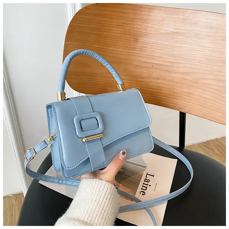 Bag New 2022 Internet Celebrity Crossbody All-match Texture Handbag Korean Style Simple Fashion Shoulder Texture Small Square Bag