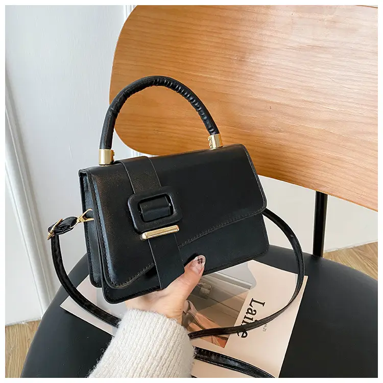 Bag New 2022 Internet Celebrity Crossbody All-match Texture Handbag Korean Style Simple Fashion Shoulder Texture Small Square Bag