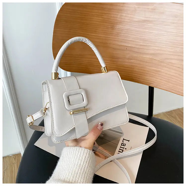Bag New 2022 Internet Celebrity Crossbody All-match Texture Handbag Korean Style Simple Fashion Shoulder Texture Small Square Bag