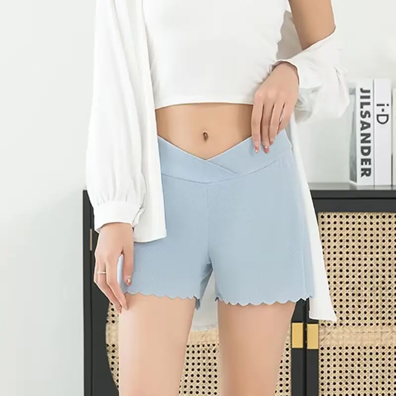 Ice Silk Anti-Light Summer Women's Leggings - Image 5