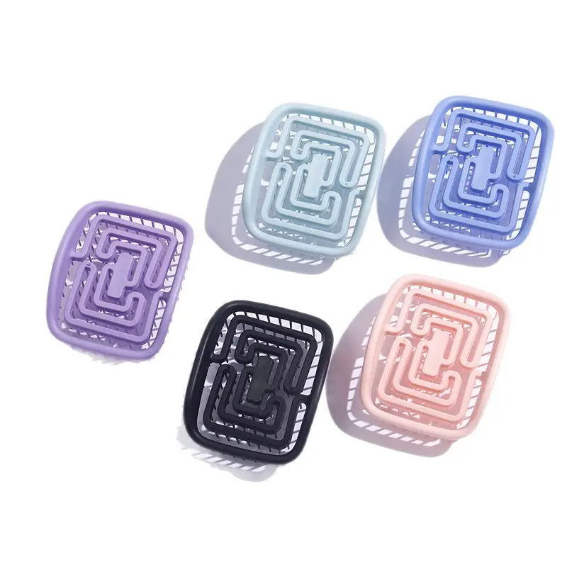 Hollow Square Shampoo Comb Candy Color Back Shape Massage - Image 13
