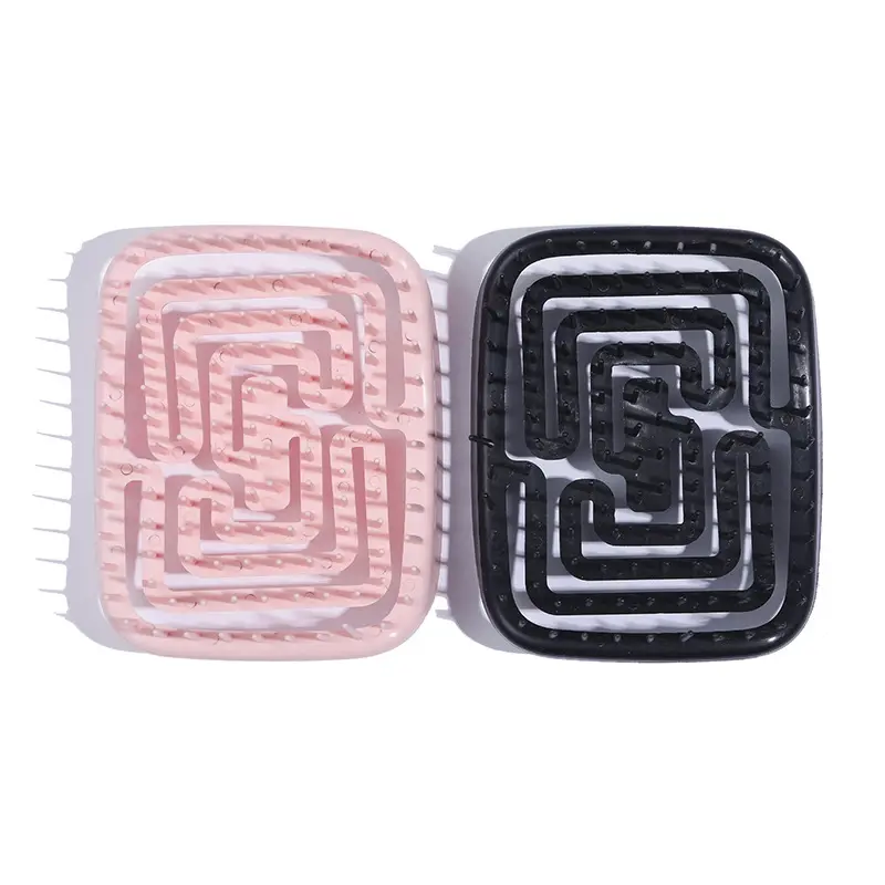 Hollow Square Shampoo Comb Candy Color Back Shape Massage — feature 11