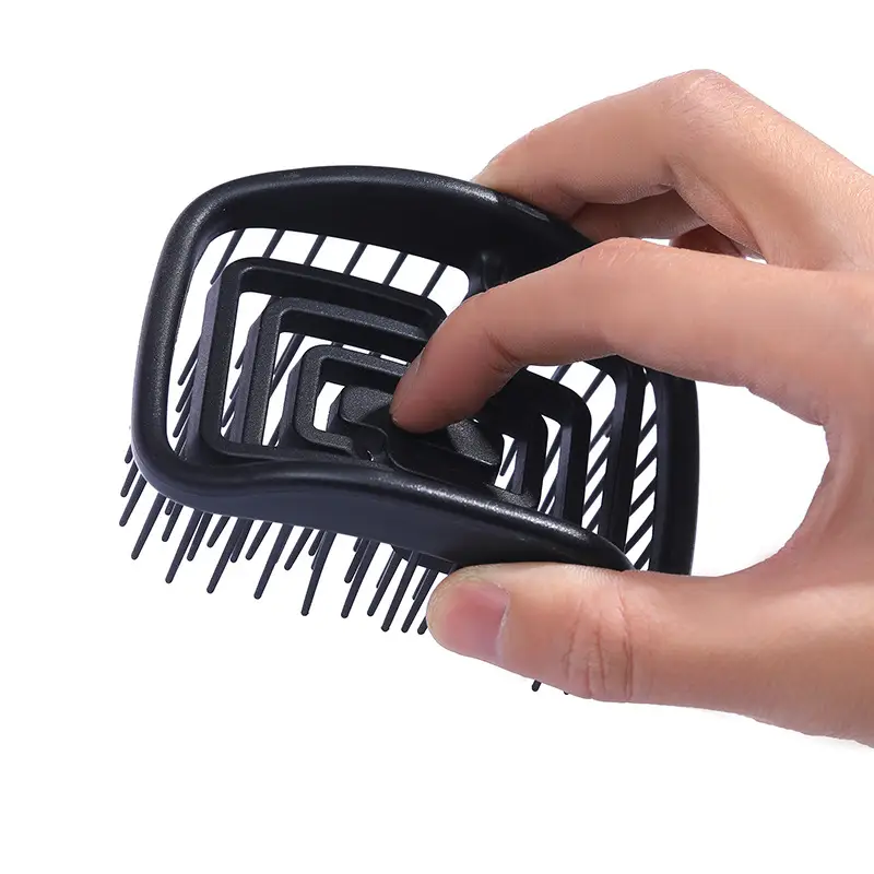 Hollow Square Shampoo Comb Candy Color Back Shape Massage — feature 13