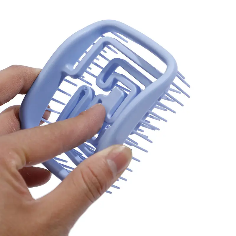 Hollow Square Shampoo Comb Candy Color Back Shape Massage — feature 19