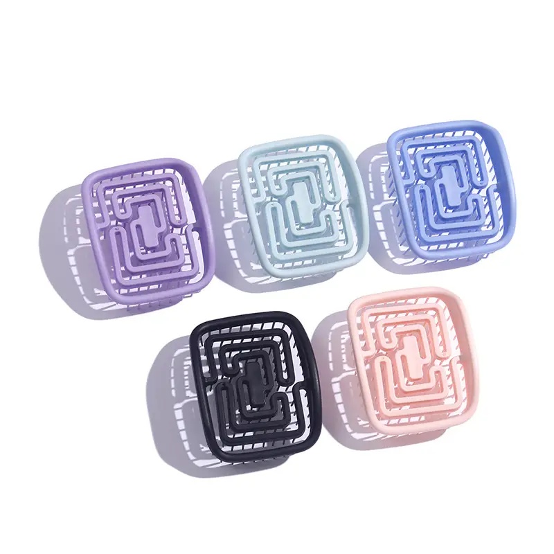 Hollow Square Shampoo Comb Candy Color Back Shape Massage — feature 8