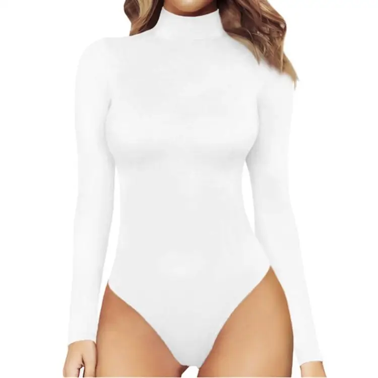 2022 Women's Grey Long Sleeve Tight Jumpsuit Bottoming Top