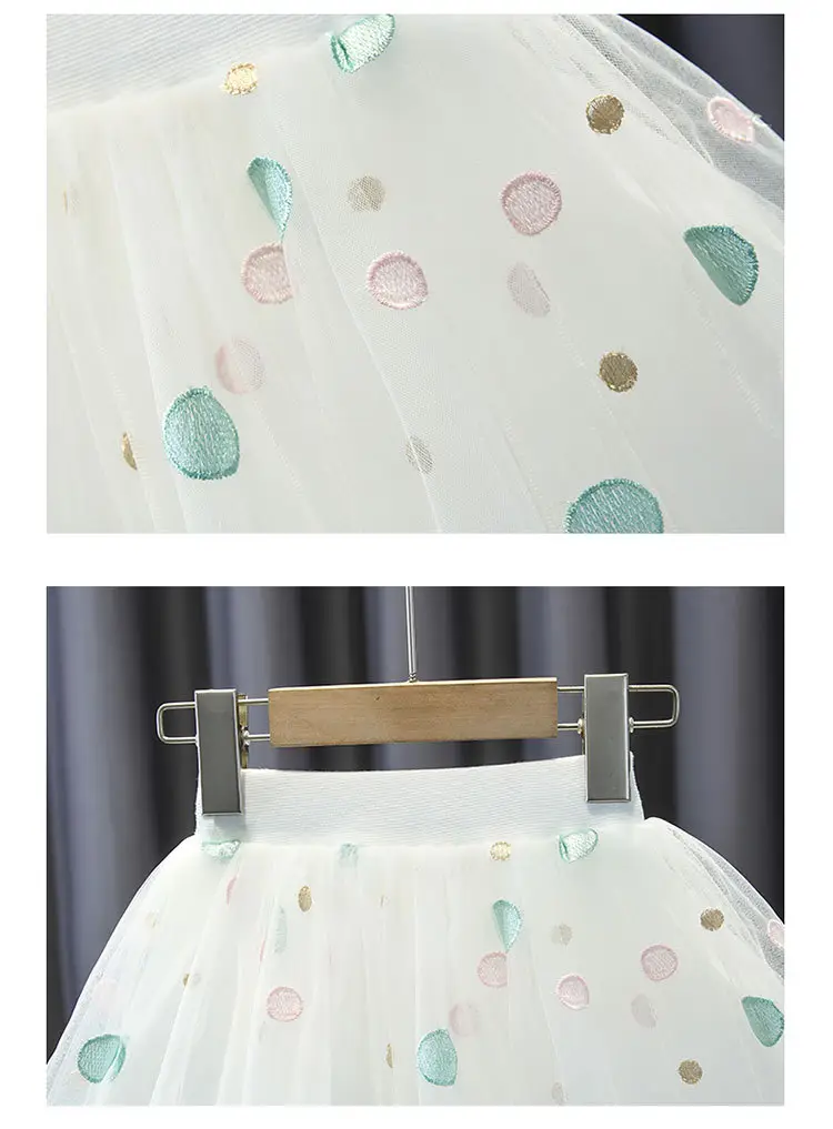 Girls' Pink Tulle Skirt Set 2022 Summer — feature 14