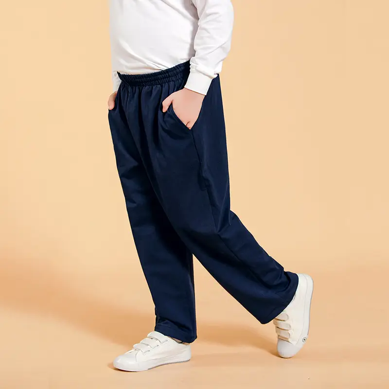 Grey Fat Kids Cotton Sports Pants 20-30c
