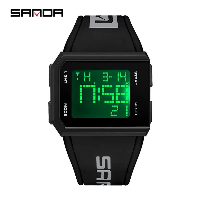 Sanda Red Digital Electronic Watch for Youth - Image 2