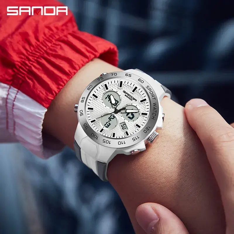 Sanda Digital Watch for Men Women Outdoor Waterproof Luminous - Image 4