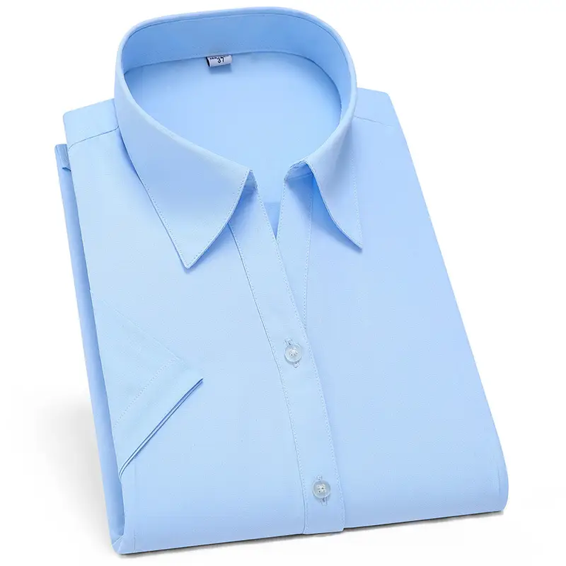 Jindun Men White Business Shirt with Logo Embroidery - Image 8