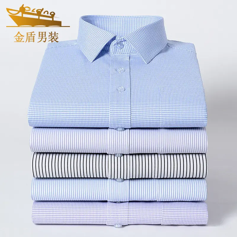 Jindun Men White Business Shirt with Logo Embroidery - Image 15