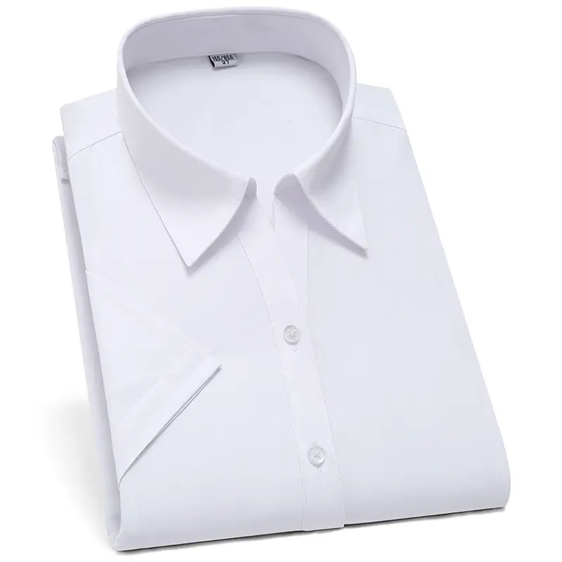 Jindun Men White Business Shirt with Logo Embroidery - Image 10