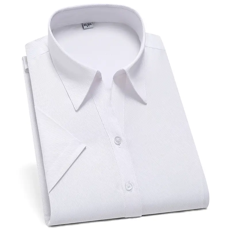 Jindun Men White Business Shirt with Logo Embroidery - Image 11