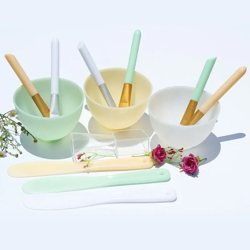 White Silicone Mask Brush & Stick Set for Face Care - Image 13