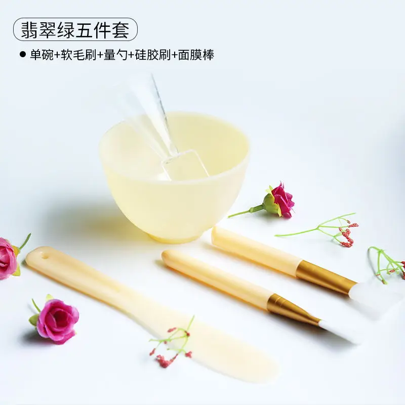 White Silicone Mask Brush & Stick Set for Face Care - Image 4