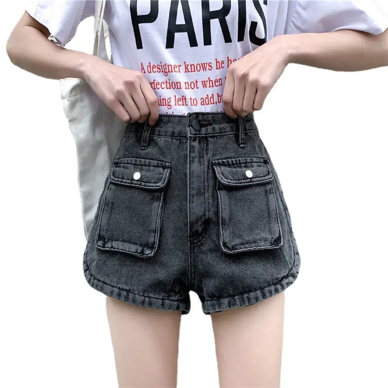 Hot Girl High Waist Denim Shorts 2022 Summer Large - Image 8